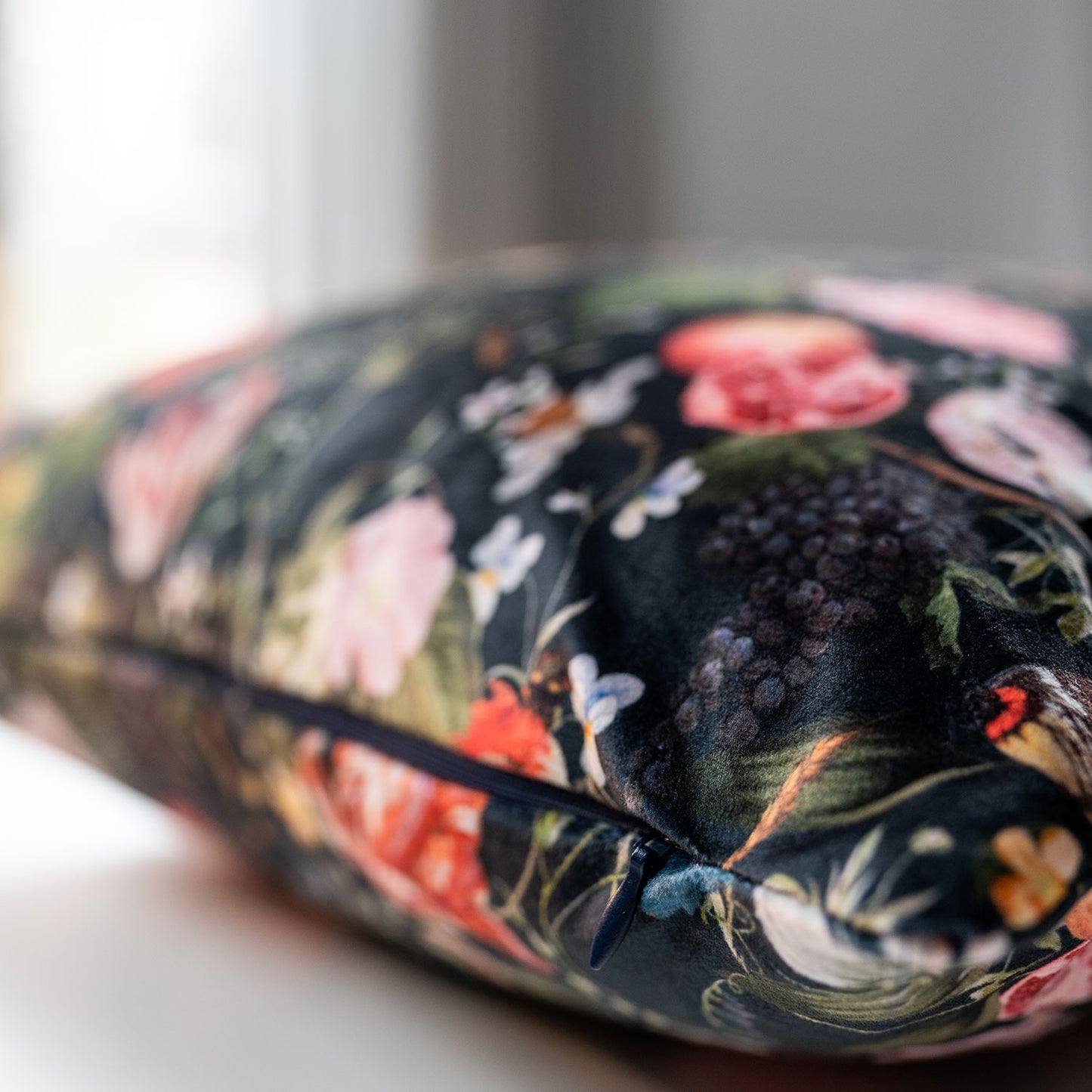Kussenhoes Barok Fluweel Zwart - Mainson