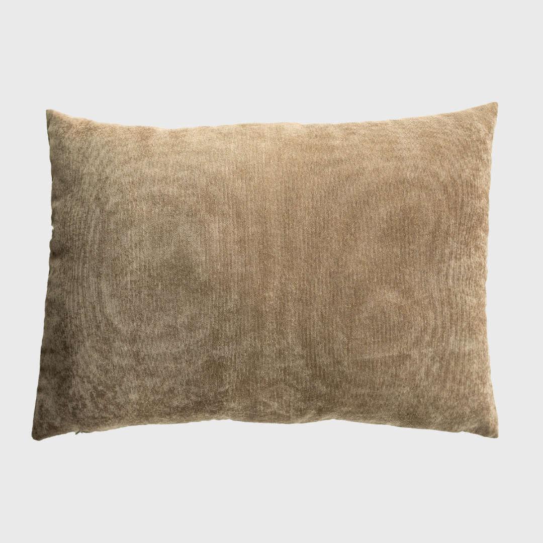 Kussenhoes Corduroy (ribfluweel) Taupe - Mainson