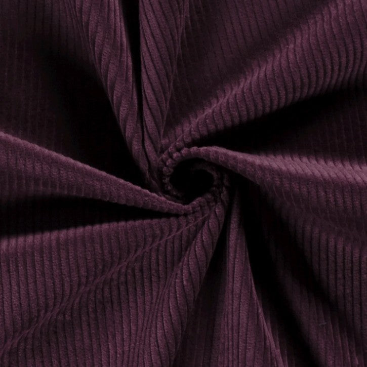 Kussenhoes Ribfluweel Aubergine