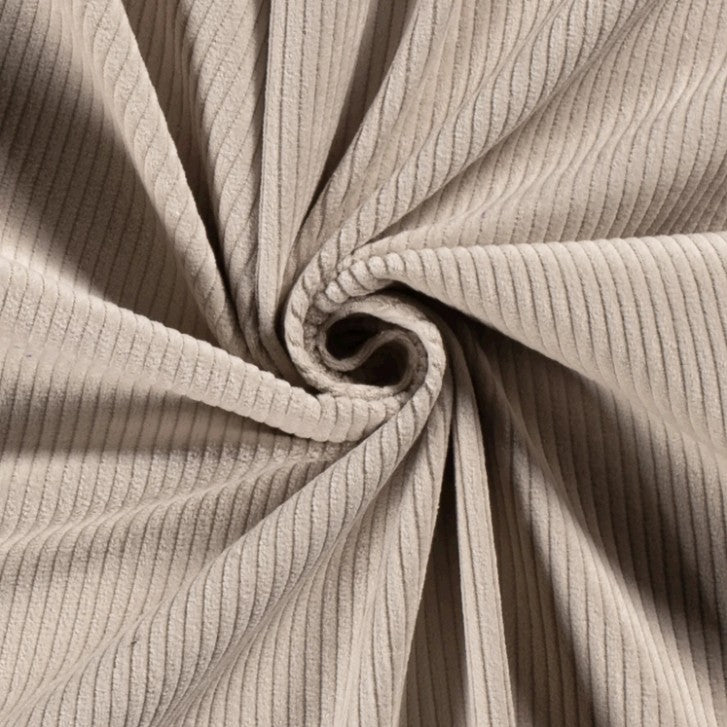 Kussenhoes Ribfluweel Beige