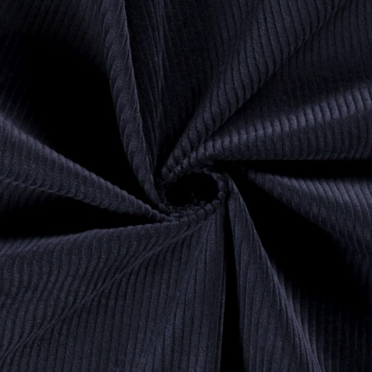 Kussenhoes Ribfluweel Marine