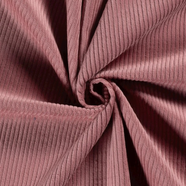 Kussenhoes Ribfluweel Oud Roos