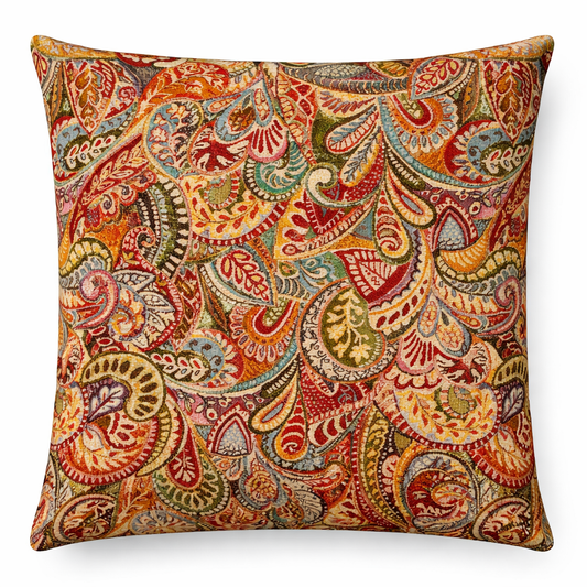 Kussenhoes jacquard bloemen