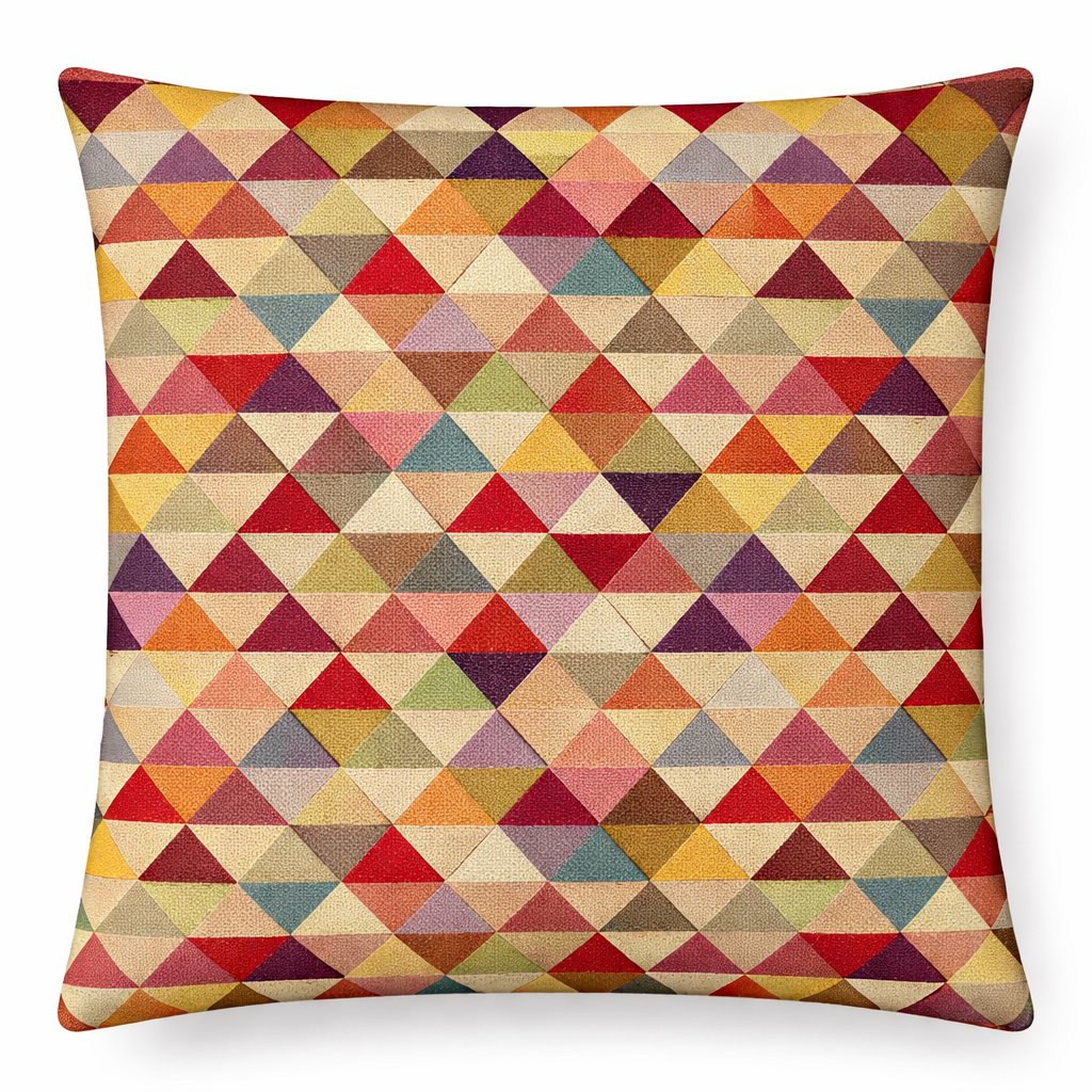 Kussenhoes jacquard driehoek