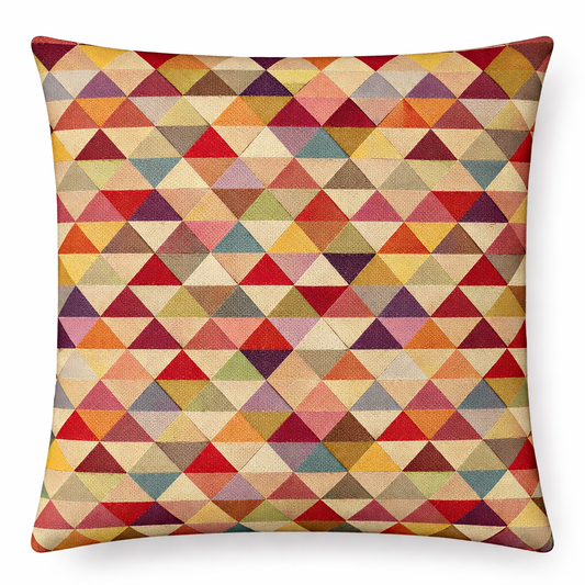 Kussenhoes jacquard driehoek