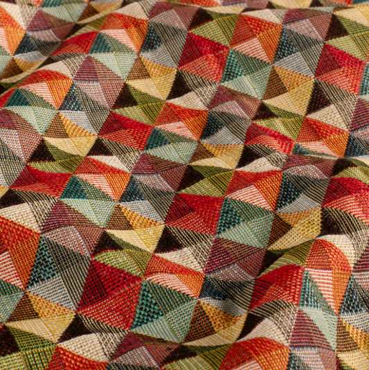Kussenhoes jacquard ruit