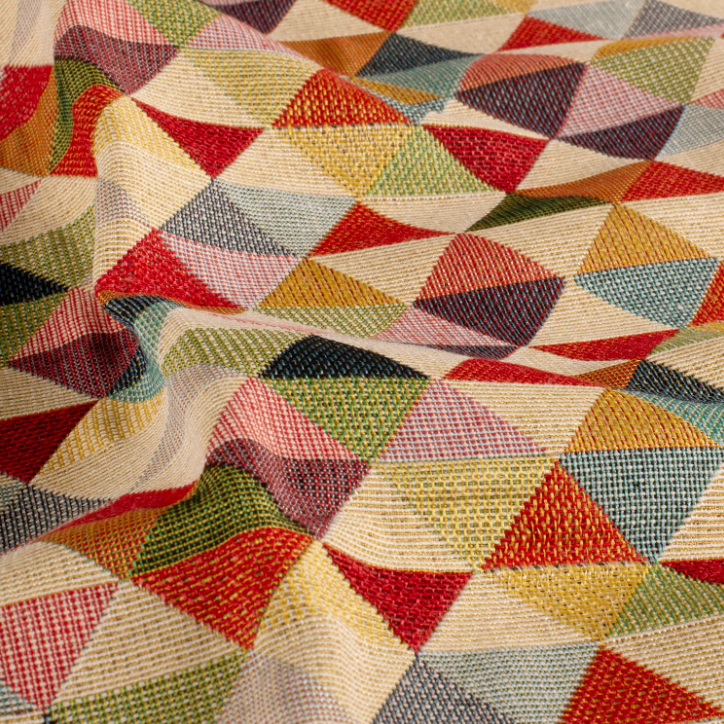 Kussenhoes jacquard driehoek